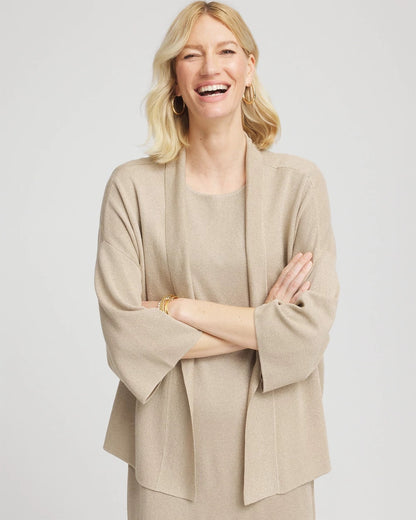 Travelers™ Collection Metallic Knit Cardigan - Chico's
