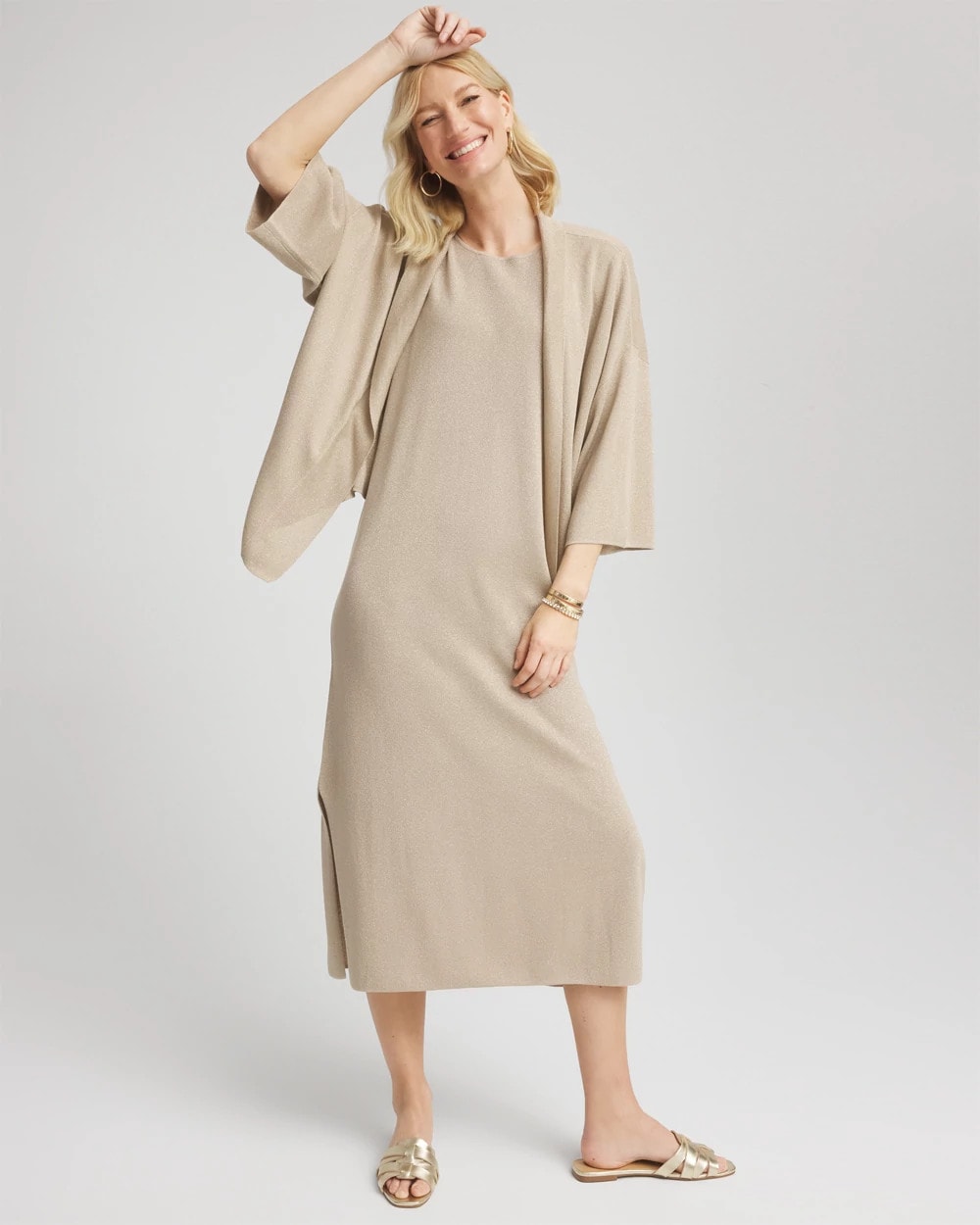 Travelers™ Collection Metallic Knit Cardigan - Chico's