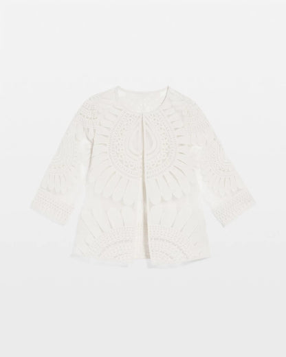 Travelers™ Collection Embroidered 3/4 Sleeve Jacket - Chico's