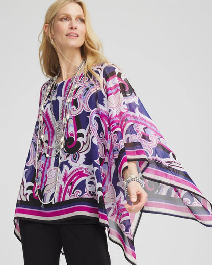 Travelers™ Paisley Chiffon Layered Top - Chico's