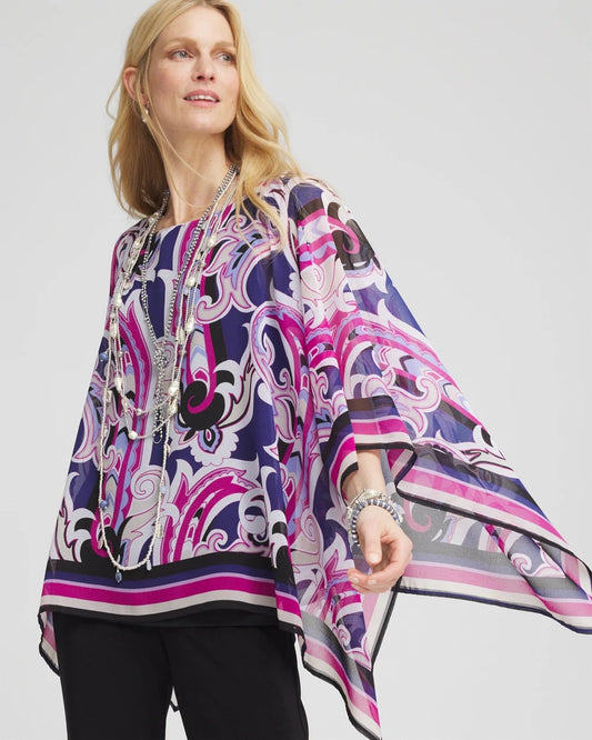 Travelers™ Paisley Chiffon Layered Top - Chico's