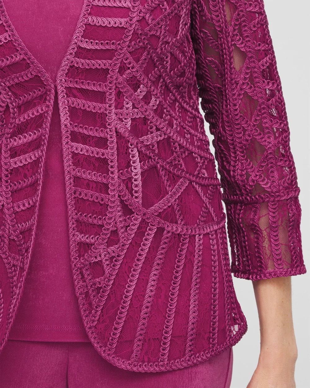 Travelers™ Collection Embroidered Lace Cutwork Jacket - Chico's