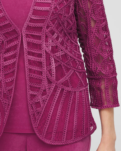 Travelers™ Collection Embroidered Lace Cutwork Jacket - Chico's