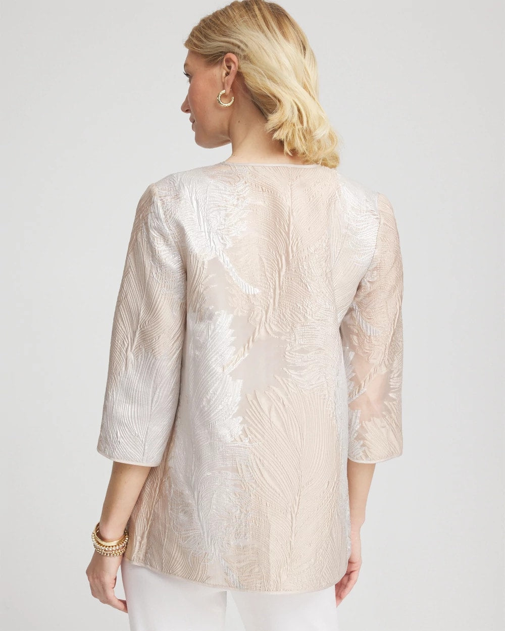 Travelers™ Collection Metallic 3/4 Sleeve Jacket - Chico's