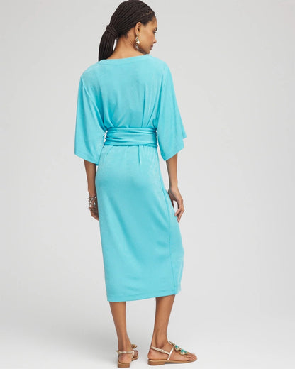 Travelers™ Kimono Sleeved V-Neck Dress - Chico's