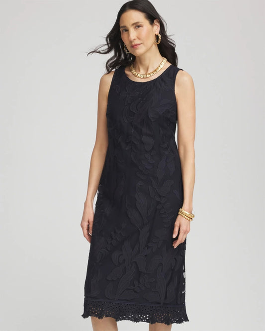 Travelers™ Mesh Appliqué Midi Dress - Chico's