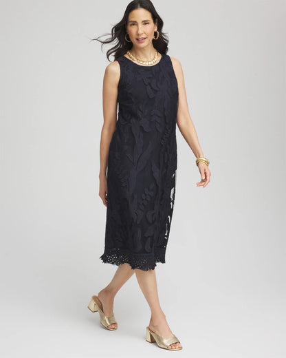 Travelers™ Mesh Appliqué Midi Dress - Chico's
