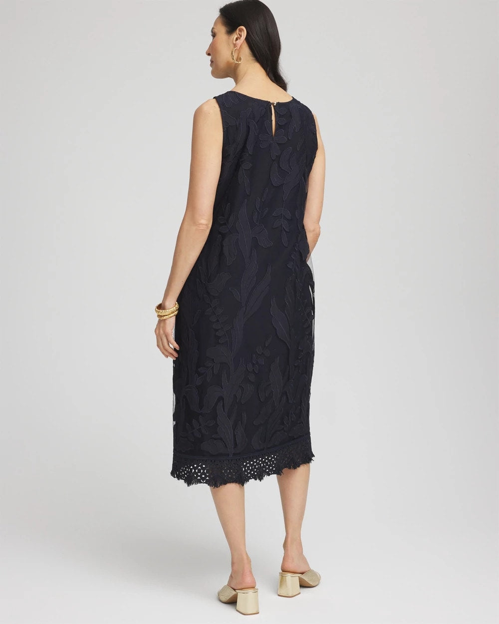 Travelers™ Mesh Appliqué Midi Dress - Chico's