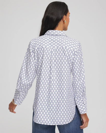 No Iron™  Chain Connection Shirt - Chico's