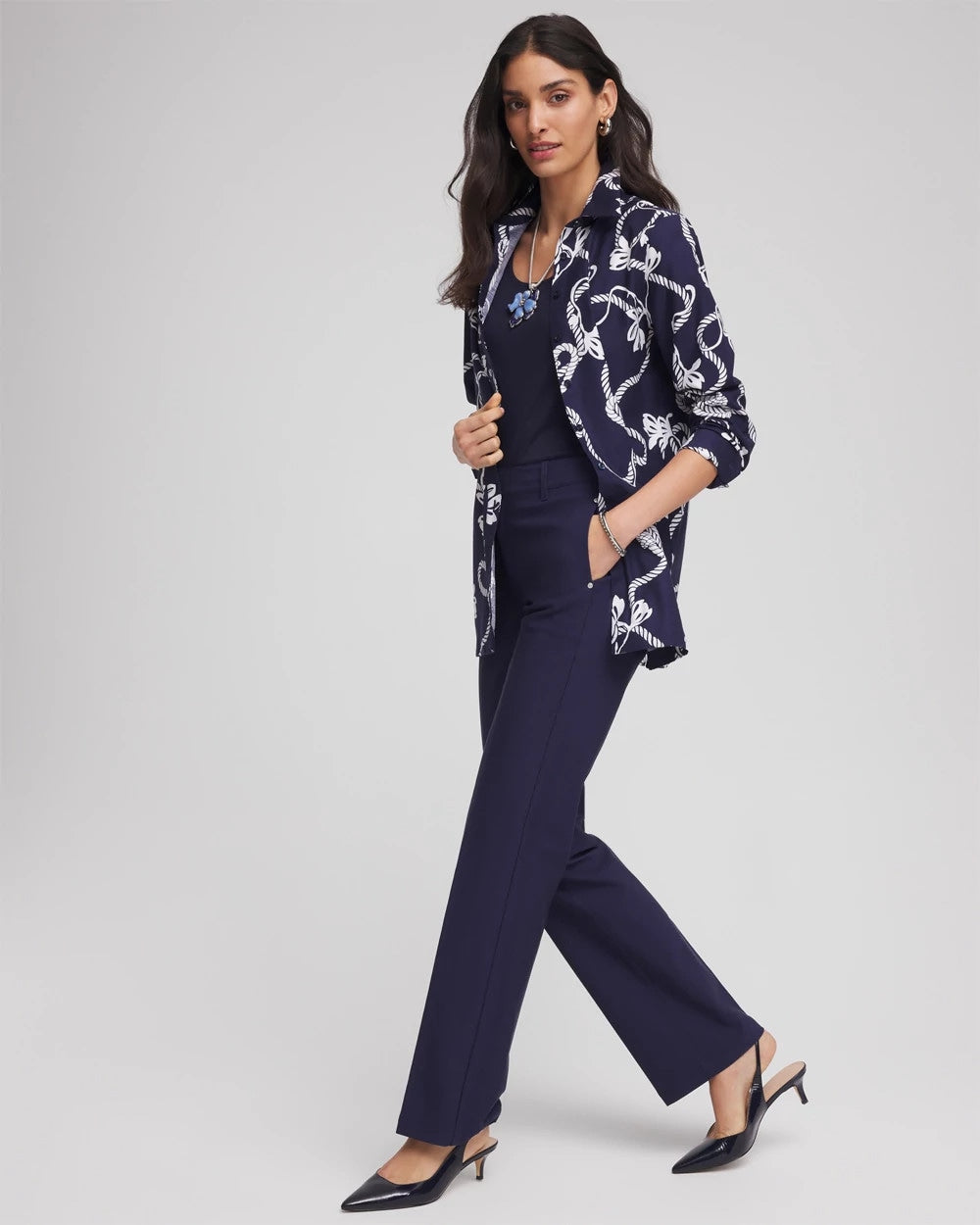 No Iron™ Rope Print Tunic - Chico's