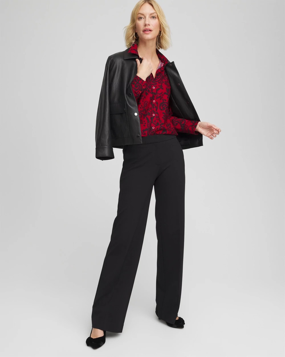 No Iron™ Vinstra Scrolls Shirt - Chico's