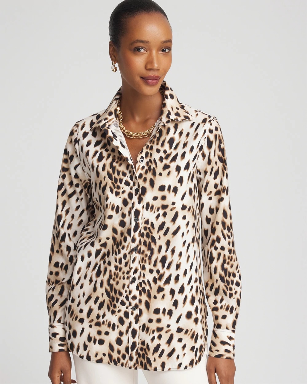No Iron™ Animal Print Shirt - Chico's