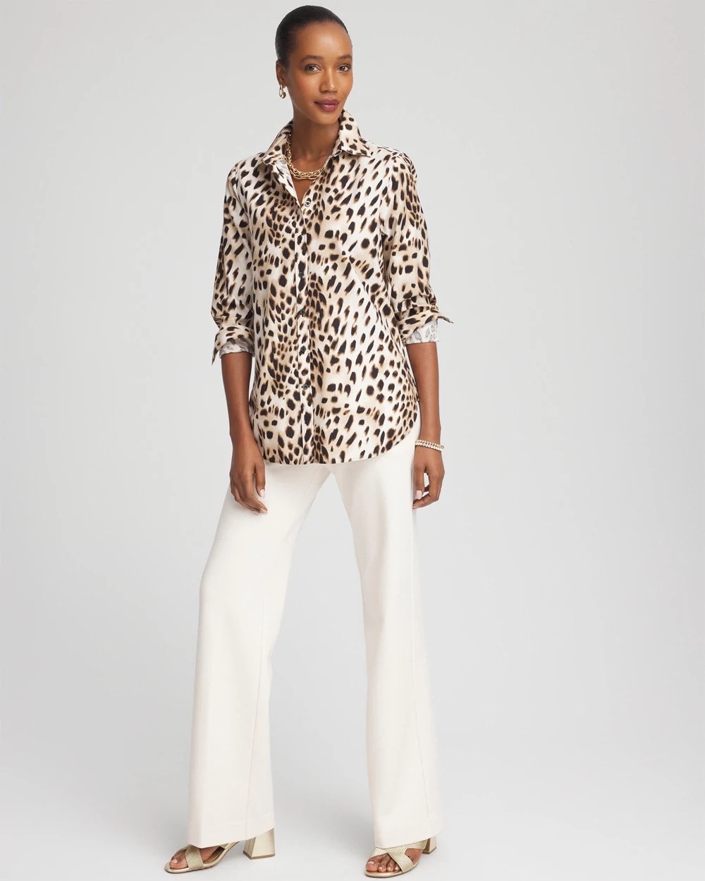 No Iron™ Animal Print Shirt - Chico's