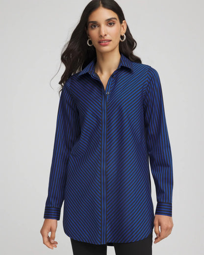 No Iron™ Slimming Striped Tunic - Chico's