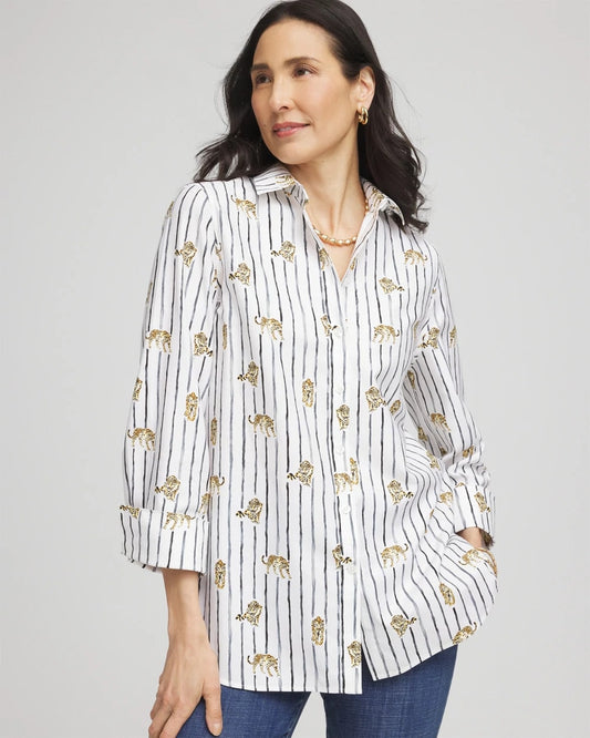 No Iron™ Leopard Graphic Shirt - Chico's