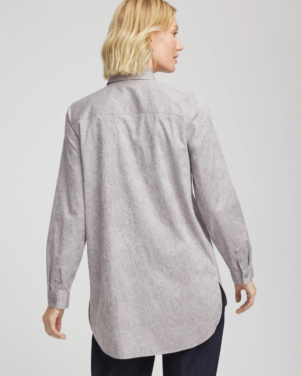 No Iron™ Lace Jacquard Stretch Tunic - Chico's