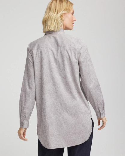 No Iron™ Lace Jacquard Stretch Tunic - Chico's