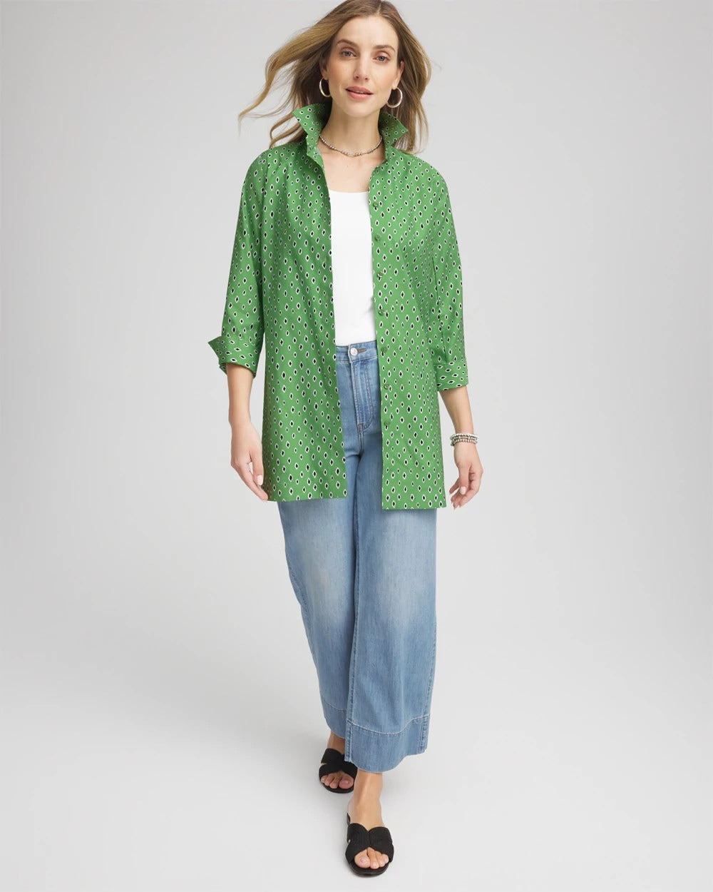 No Iron™ Geo-Print Tunic - Chico's