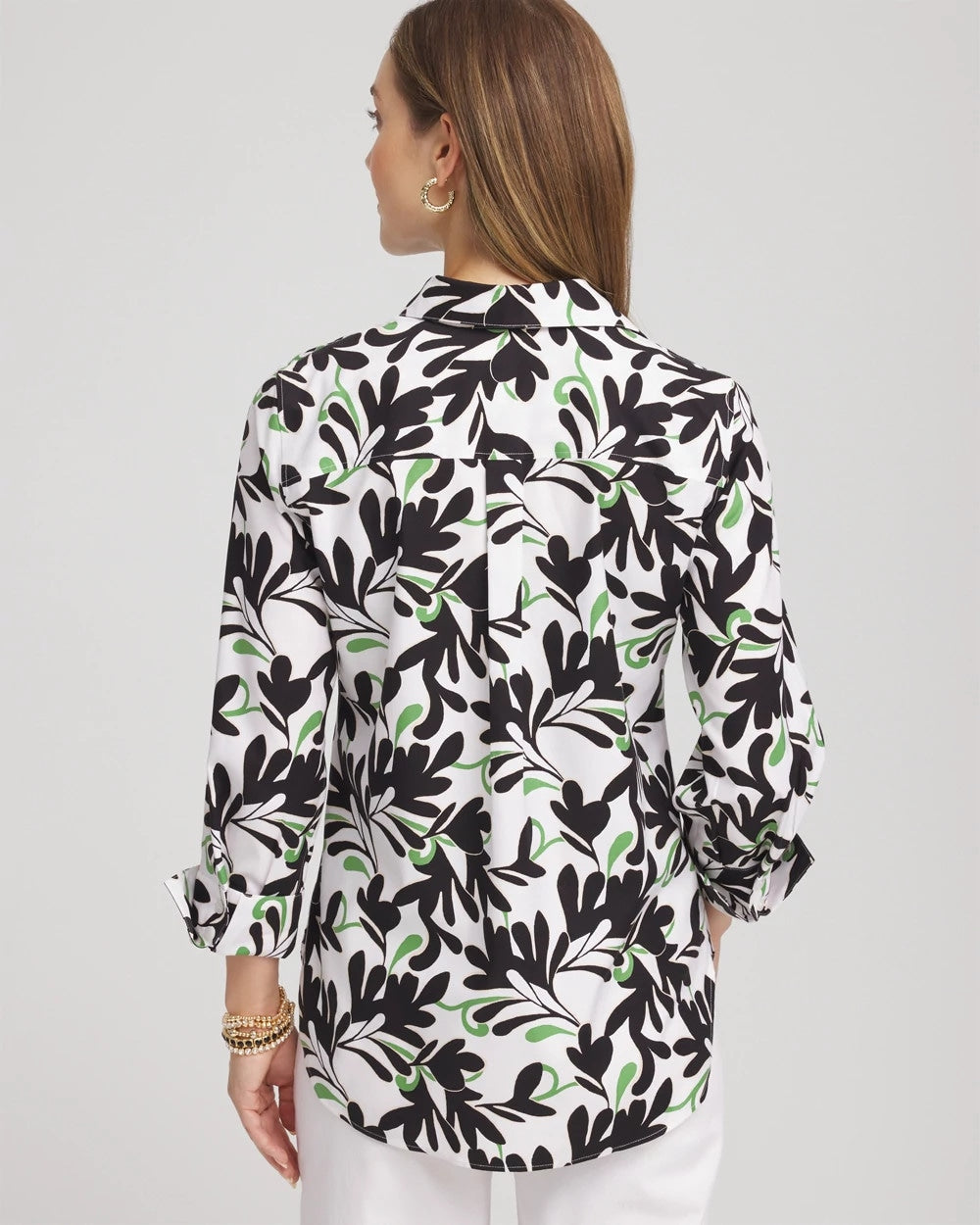 No Iron™ Abstract Floral Shirt - Chico's