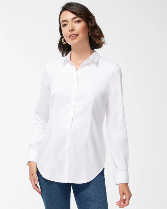 No Iron™ Fitted Stretch Shirt - Chico's