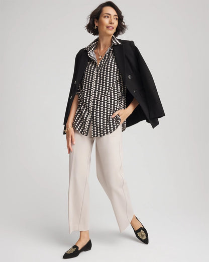 No Iron™ Printed Sateen Shirt - Chico's