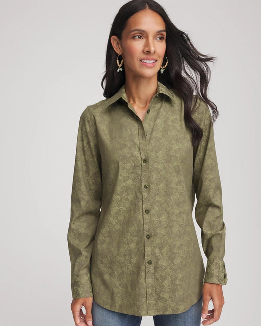 No Iron™ Jacquard Shirt - Chico's