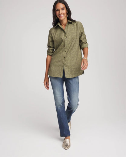 No Iron™ Jacquard Shirt - Chico's