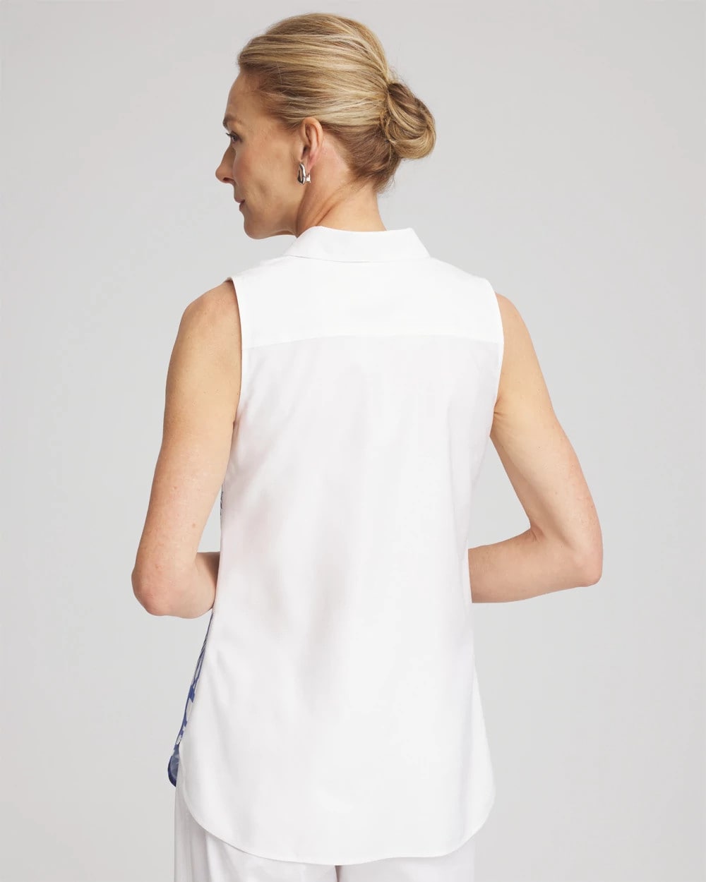 No Iron™ Palms Sleeveless Sateen Shirt - Chico's