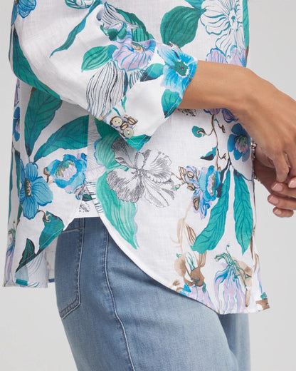 No Iron™ Floral Linen Shirt - Chico's