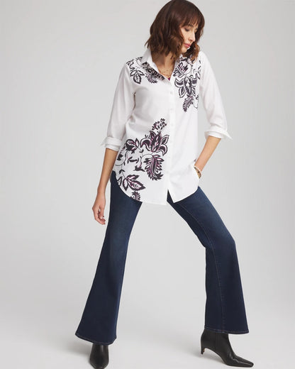 No Iron™ Floral Stretch Tunic - Chico's