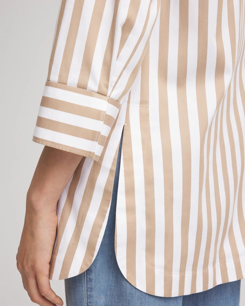 No Iron™ Neutral Striped Tunic - Chico's