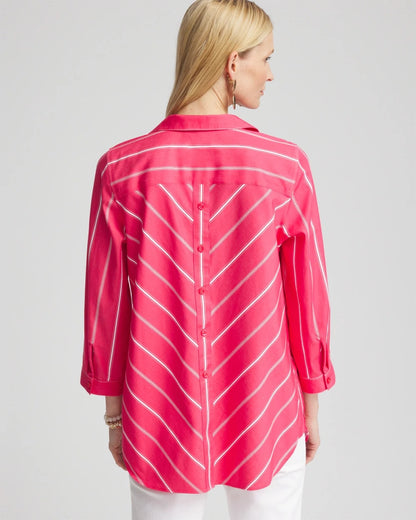No Iron™ Stretch Stripe Tunic - Chico's