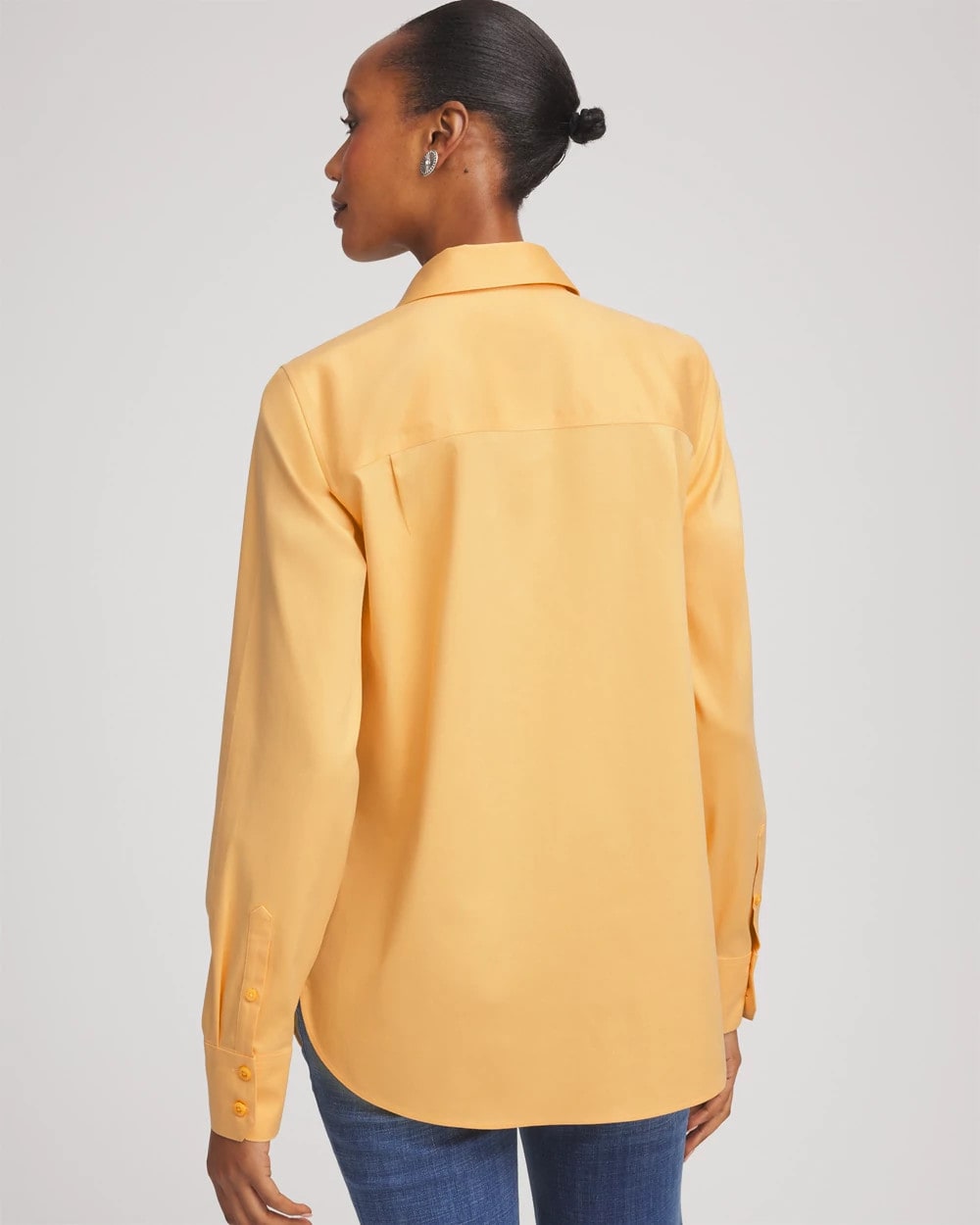 No Iron™ Stretch-Sateen Shirt - Chico's