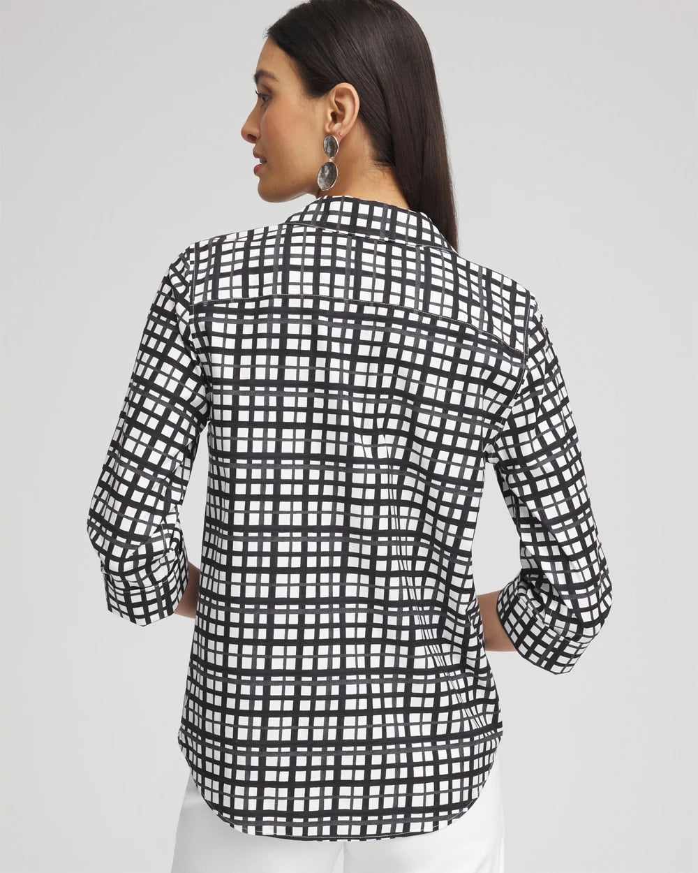 No Iron™ Plaid Tie-Front Top - Chico's