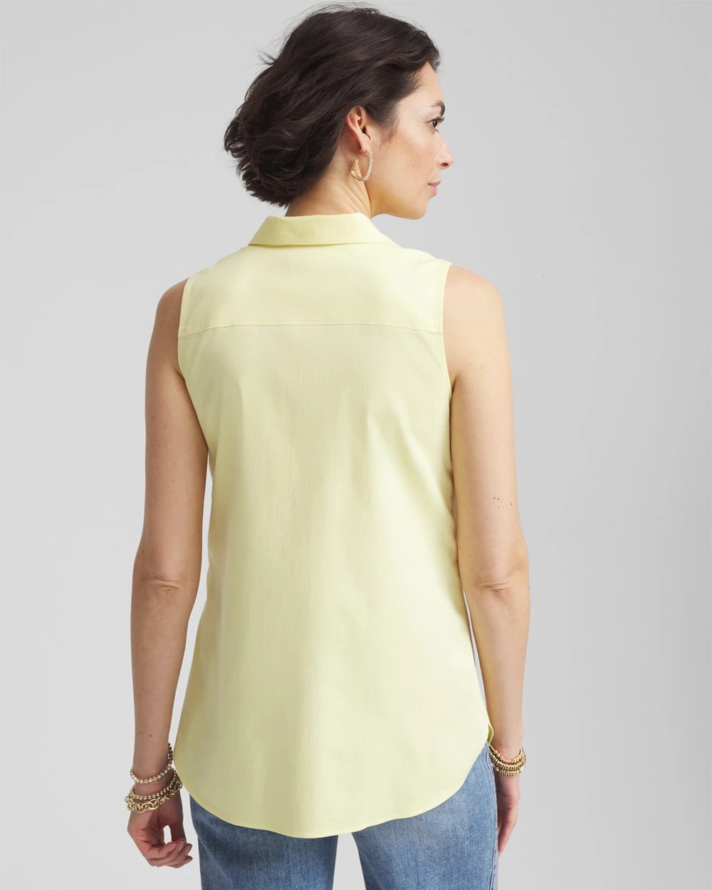 No Iron™ Sleeveless Sateen Shirt - Chico's