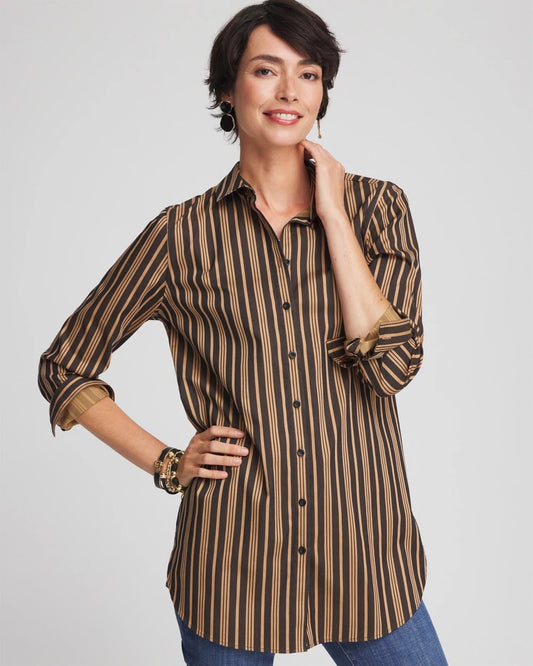 No Iron™ Stripe Tunic - Chico's