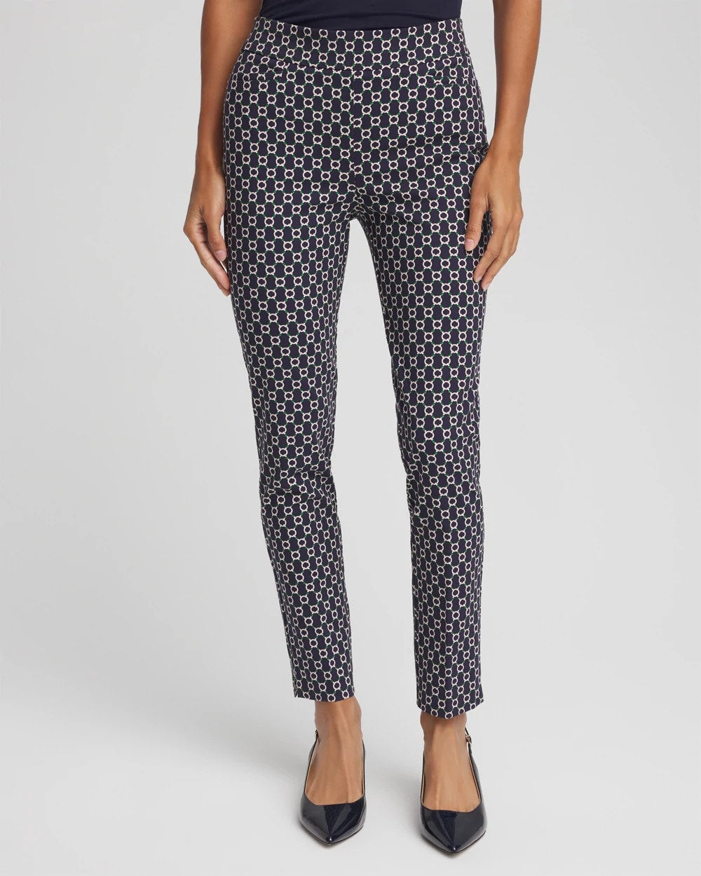 Brigitte™ Chain Connection Slim Ankle Pants - Chico's