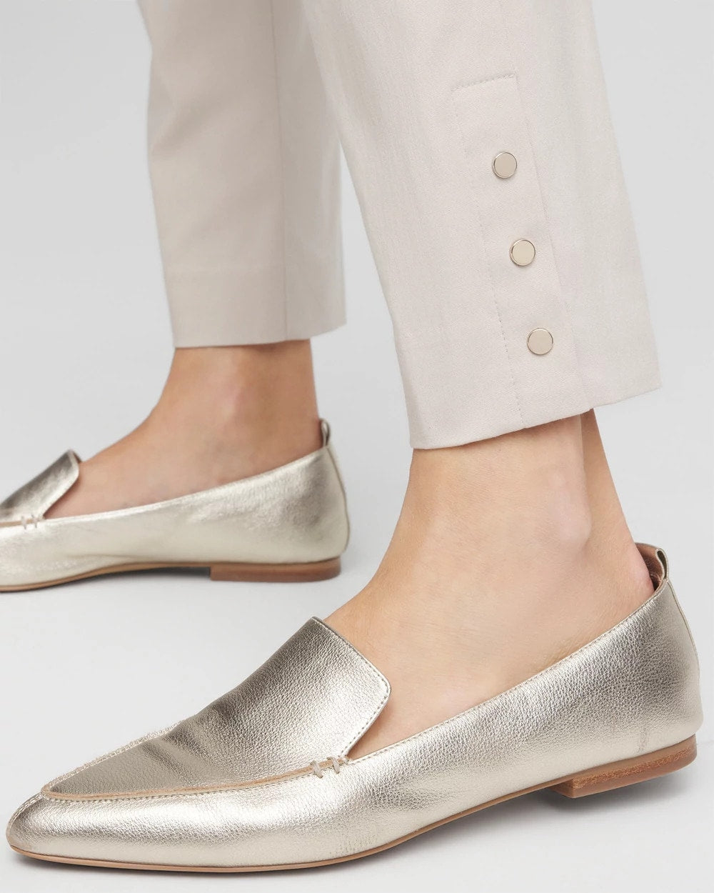 Brigitte™ Pull-On Slim Rivet Ankle Pants - Chico's