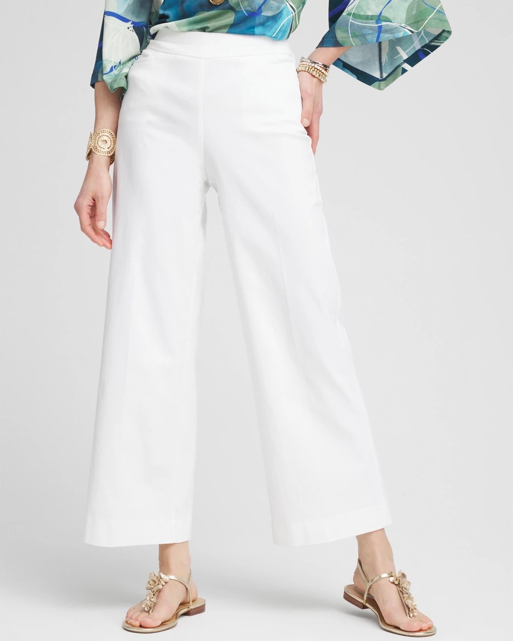 Brigitte™ Wide-Leg Cropped Pants - Chico's