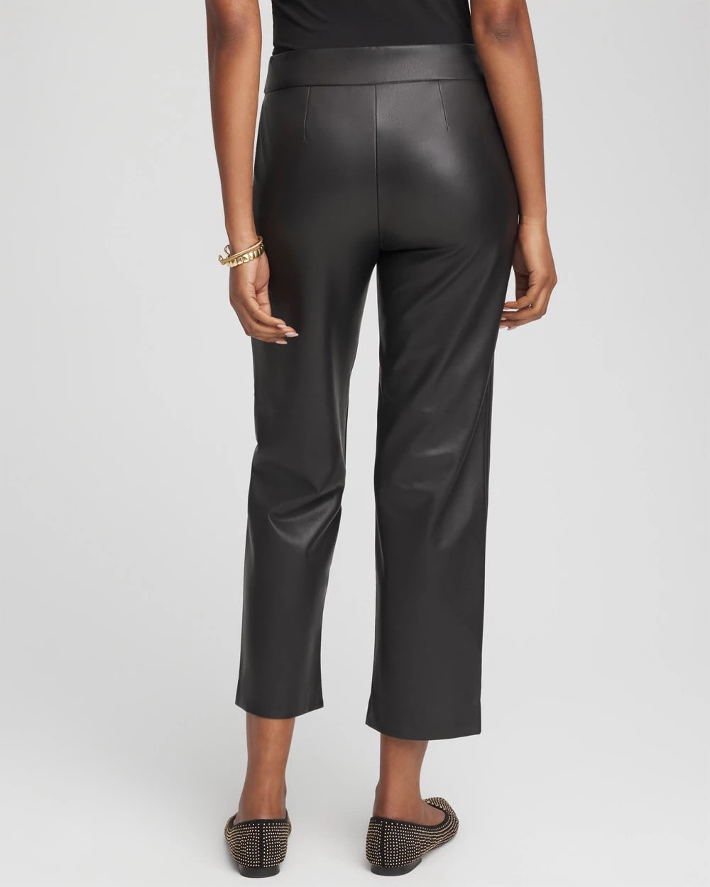 Faux Leather Brigitte™ Pull-On Cropped Pants - Chico's