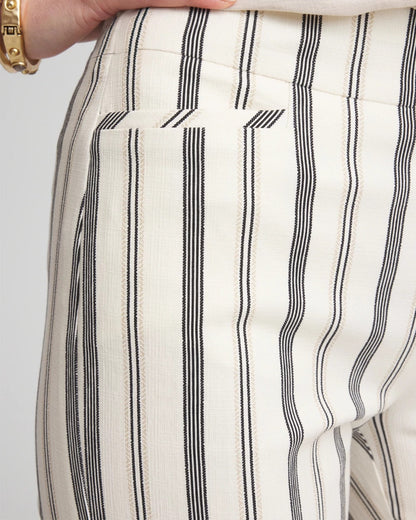 Brigitte™ Slub Striped Cropped Pants - Chico's
