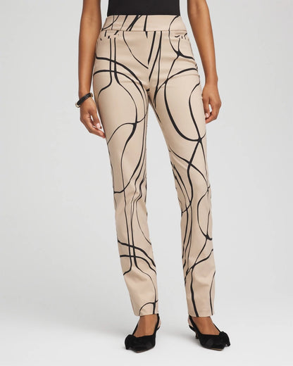 Brigitte™ Golden Leaf Slim Full-Length Pants - Chico's