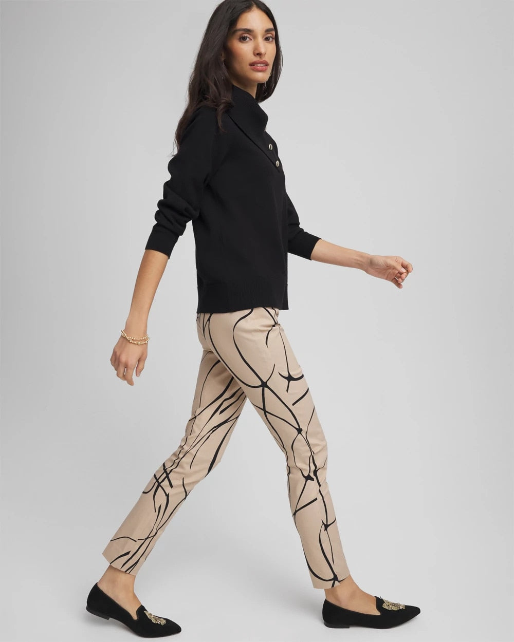 Brigitte™ Golden Leaf  Slim Ankle Pants - Chico's