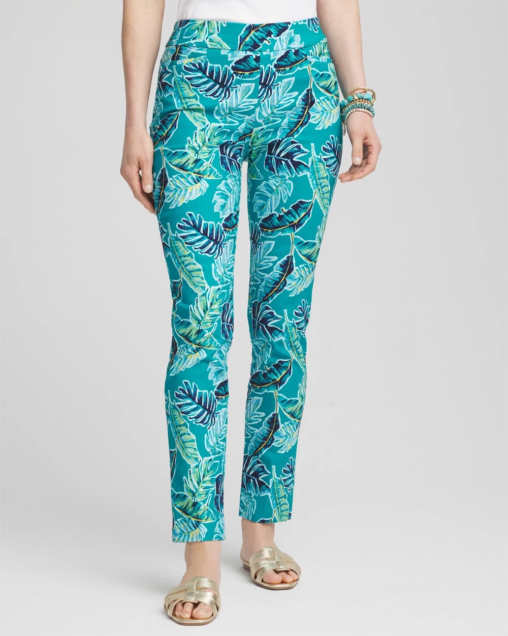 Brigitte™ Tropical Pull-On Ankle Pants - Chico's