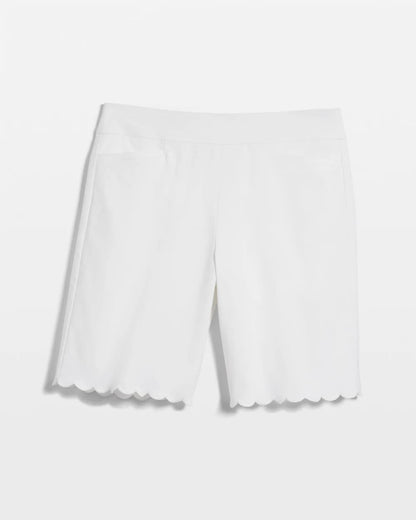 Brigitte™ Pull-On Scallop-Hem Shorts - Chico's