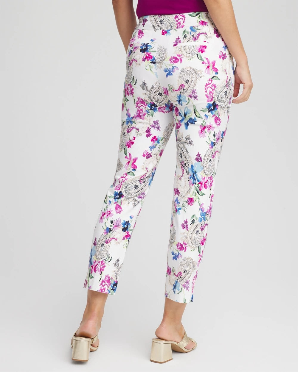 Brigitte™ Paisley Floral Cropped Pants - Chico's