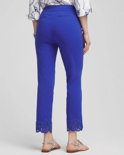 Brigitte™ Pull-On Cutwork Cropped Pants - Chico's