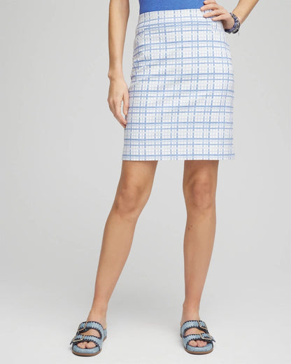 Brigitte™ Plaid Slub Skort - Chico's