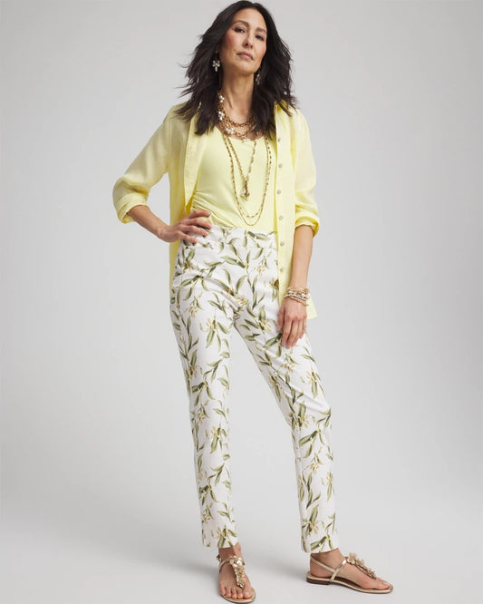 Brigitte™ Slub Slim Ankle Pants - Chico's
