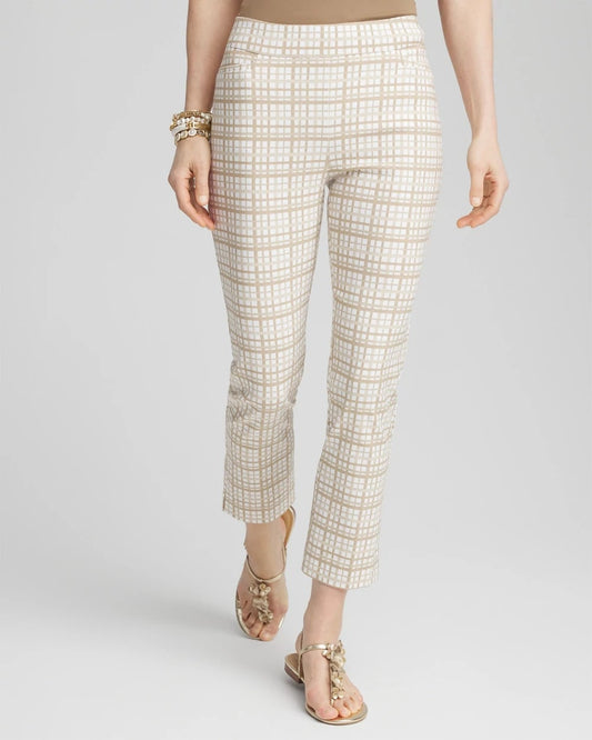 Brigitte™ Plaid Cropped Pants - Chico's
